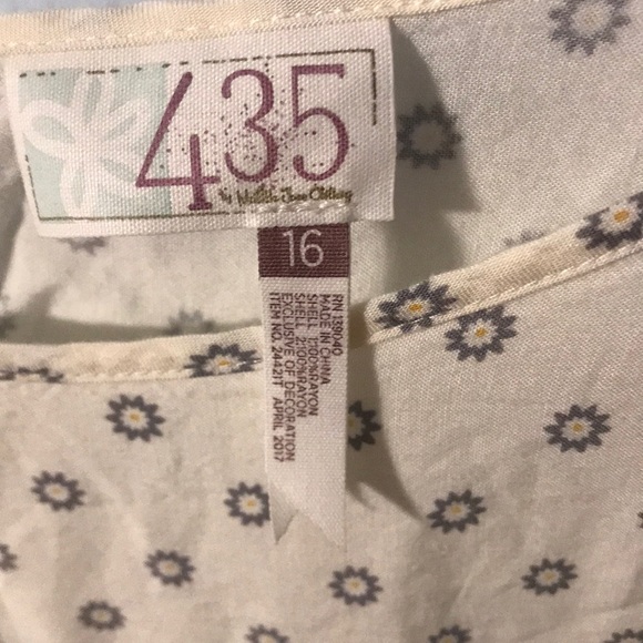 Pretty White Matilda Jane Flowy Blouse - Picture 3 of 5